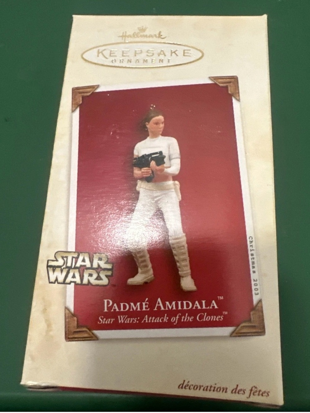 Hallmark Keepsake Ornament Padme Amidala Star Wars Attack Of The Clones NIB 2003